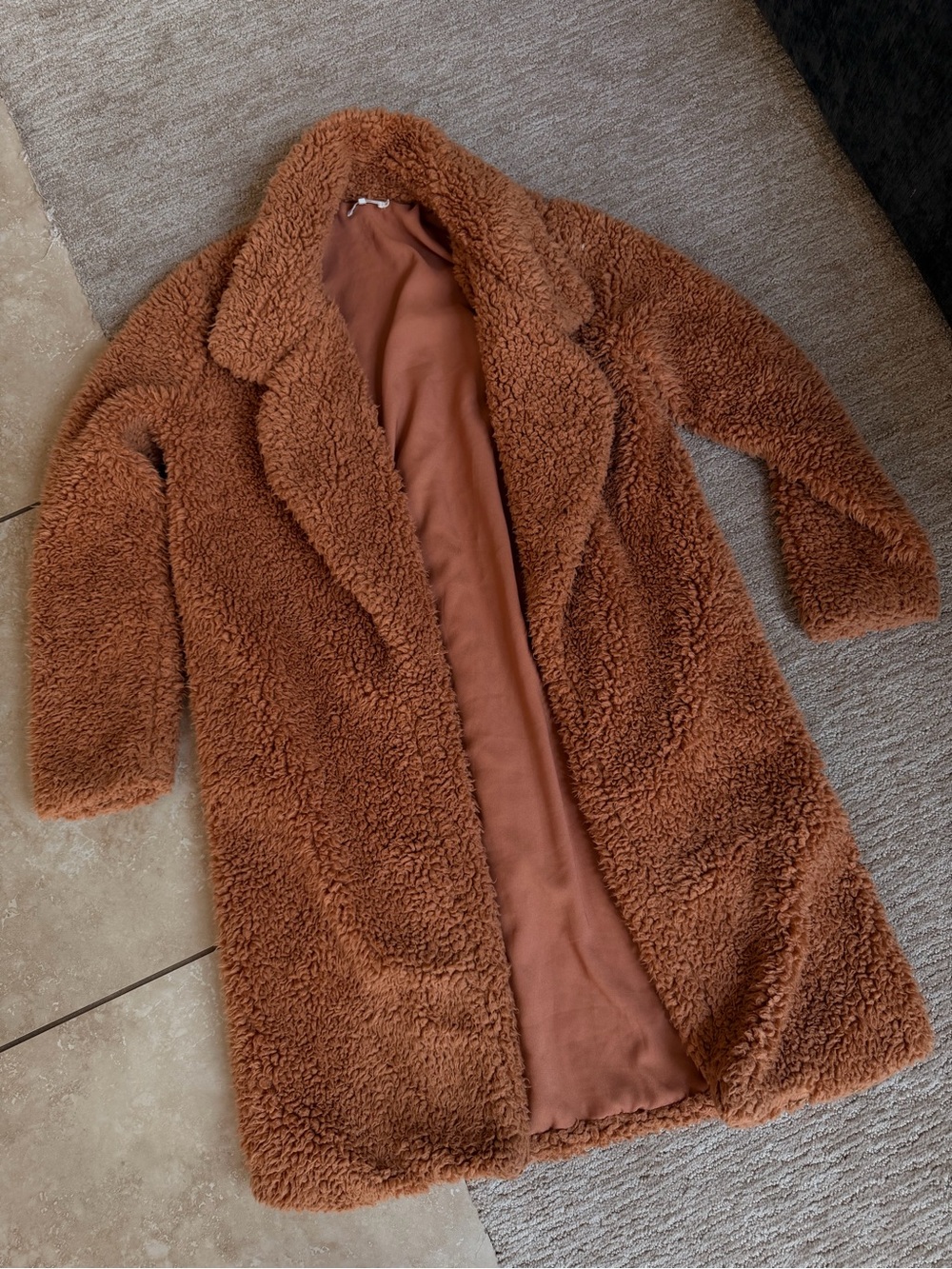 Tularosa Rust Brown Teddy Coat
